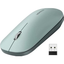 Byars-Sessiz Tuşlu Kablosuz Optik Mouse Yeşil Byarsbilişim