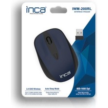 Byars-2.4 Ghz Lacivert Wireless Nano Mouse Byarsbilişim