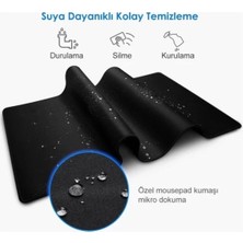 ByArs-Mousepad Dikişli Siyah Kaymaz Taban 50x100 Cm -ByArs