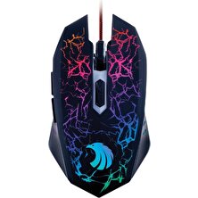 Byars-Kablolu Gaming Mouse & Mouse Pad Kırmızı Byarsbilişim