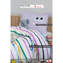 Eponj Home Junior Nevresim Seti Tek Kişilik Fuuny Lila
