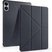 Gpack Xiaomi Poco Pad Kılıf Standlı Katlanabilir Pu Silikon Tf1 Siyah