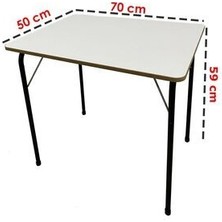 Moniev Kamp Masası Mdf 70cm x 50cm Katlanır Bahçe Masası