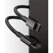 BYARS-100W Ultra Hızlı USB C To USB C Şarj Kablosu Typce To Typce Şarj Data Kablosu Byarsbilişim