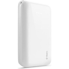 Byars-Recharger S 10.000 Mah Taşınabilir Şarj Aleti / Powerbank Beyaz Modern Tasarım 826334 Byarsbilişim