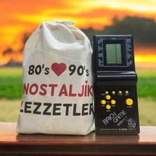 Nostaljik Lezzetler Kese Siyah Tetrisli Nostaljik Hediye Paketi 80'ler 90'lar