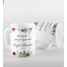 Ejoya Kişiye Özel Teşekkürler Öğretmenim Kupa Bardak 80363