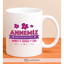 Ejoya Kişiye Özel Anne ve Çocukları Kupa Bardak 79913