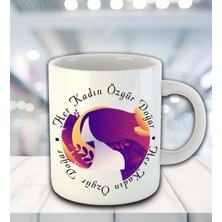 Ejoya Her Kadın Özgür Doğar Temalı Kupa Bardak 81715