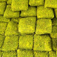 Toz Fıstıklı Çikolatalı Muska Türk Lokumu 300Gr