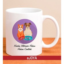 Ejoya Kişiye Özel Hayvan Desenli Kupa Bardak 80036