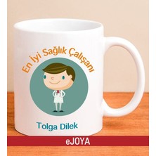Ejoya Kişiye Özel En Iyi Sağlık Çalışanı Kupa Bardak 80121