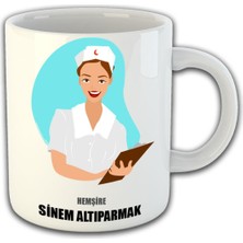 Ejoya Kişiye Özel Hemşire Temalı Kupa Bardak 81465