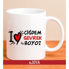 Ejoya I Love Izmir Çiğdem Gevrek Boyoz Kupa Bardak 80098