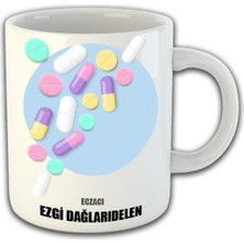 Ejoya Kişiye Özel Eczacı Temalı Kupa Bardak 81464