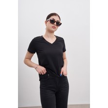 Colords Kadın V Yaka Basic Tshirt