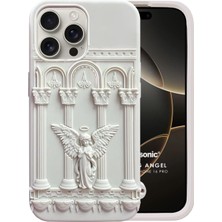 Microsonic Apple iPhone 16 Pro Kılıf Praying Angel Bej