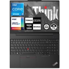 Lenovo Thinkpad E16 I5-1335U 16GB 1tb+1tb SSD 16" Wuxga Fdos Taşınabilir Bilgisayar 21JN0005TX 009