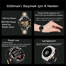 Qifit Watch Yuvarlak Saat 4gb Room 1.62 Inç 480X480 Çözünürlük Ses Kaydedici Müzik Dinleme Fotoğraf Albümü