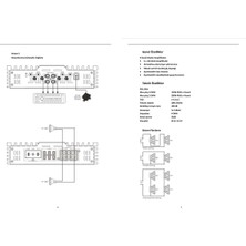 Reis 4150 Watt Reis Amfi Amplifikatör Rs-4150.4 4 Kanal Profesyonel Oto Amfi