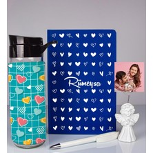 Ejoya Kişiye Özel Defter Kalem Matara ve Fotoğraflı Notluk Hediye Seti 93542