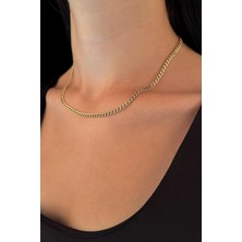 Fiyonk Kuyumculuk 14 Ayar Altın Gurmet Zincir 3.65 mm