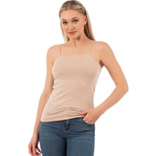 Özkan Underwear Özkan 27042 Kadın Pamuklu Modal Esnek Rahat Ince Askılı Örme Atlet