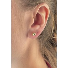 Fiyonk Kuyumculuk 14 Ayar Altın Top Küpe 6 mm