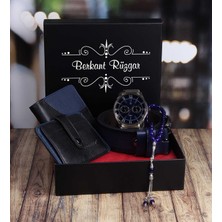 Ejoya Kişiye Özel Cüzdan Kartlık Kemer Tesbih ve Saat Erkek  Mss 85323
