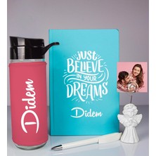 Ejoya Kişiye Özel Defter Kalem Matara ve Fotoğraflı Notluk  93522