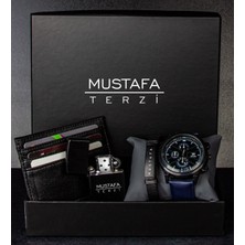 Ejoya Kişiye Özel Kutusunda Kartlık Çakmak Bileklik ve Saat Erkek  89759