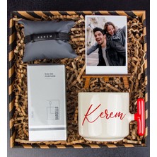 Ejoya Kişiye Özel Fotoğraflık ve Latte Kupa & Bileklik & Bargello 561 Erkek Parfüm  112622