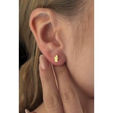 Fiyonk Kuyumculuk 14 Ayar Altın Casper Objeli Küpe