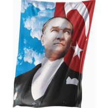 Bilsan Bayrak Atatürk Posteri 70X105 cm (20 Adet) 1. Kalite Raşel Kumaş