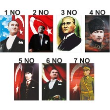 Bilsan Bayrak Atatürk Posteri 70X105 cm (20 Adet) 1. Kalite Raşel Kumaş