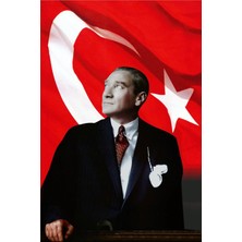 Excel Atatürk Posteri 400X600 cm 1. Kalite Raşel Kumaş