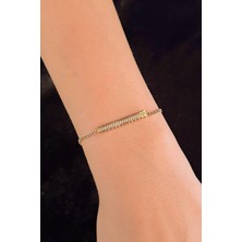 Fiyonk Kuyumculuk 14 Ayar Altın Taşlı Çark Bileklik