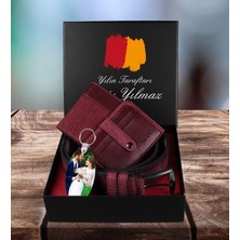 Ejoya Taraftara Özel Cüzdan Kartlık Kemer ve Fotoğraflı Anahtarlık Erkek  94450