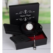 Ejoya Kişiye Özel Cüzdan Kartlık Kemer Tesbih ve Saat Erkek  Mbb 85320