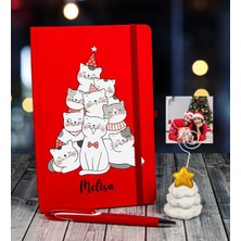 Ejoya Yeni Yıla Özel Defter Kalem ve Fotoğraflı Çam Ağacı Notluk  91091