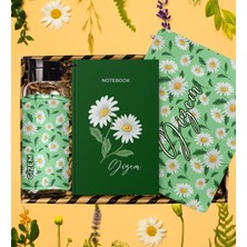 Ejoya Kişiye Özel Papatya Tasarım Defter & Matara & Mouse Pad &  113094