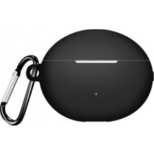 Gpack Huawei Freebuds 6i Uyumlu Kılıf Mat Kancalı Silikon SF13 Siyah
