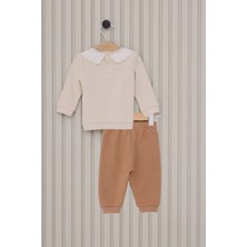 U.S. Polo Assn. Krem Kız Bebek Takım
