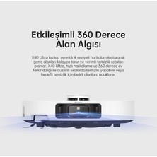 Dreame X40 Ultra_a 12.000 Pa Güçlü Emiş Premium Beyaz Robot Süpürge