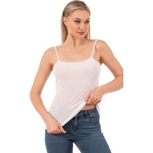 Özkan Underwear Özkan 27105 Kadın Pamuklu Modal Esnek Rahat Ip Askılı Örme Atlet