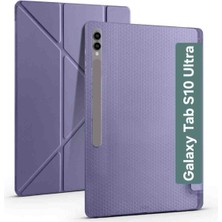 Fogy Samsung Galaxy Tab S10 Ultra X920 Case Standlı Üçgen Kalem Bölmeli Akıllı Kılıfı