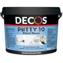 Decos Putty 10-Rölef Stencil ve Doku Pasta 4kg