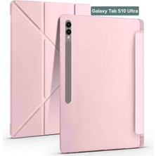 Fogy Samsung Galaxy Tab S10 Ultra X920 Case Standlı Üçgen Kalem Bölmeli Akıllı Kılıfı