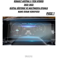 Uniqanatolia Renault Austral E-Tech Hybrid 2022-2023 Multimedya ve Gösterge Panel Uyumlu Nano Ekran Koruyucu