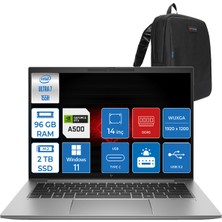 Hp Hp Zbook Firefly G11 Intel Ultra 7 155H 96GB 2tb SSD 4GB/RTXA500 Wuxga 16" W11PRO Mobil Iş Istasyonu F5G4B8EWP13 + Zettaçanta